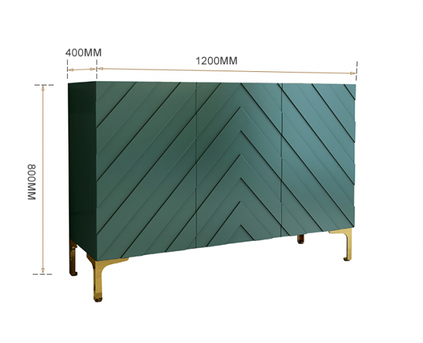 Modern Luxury Design Wooden Side Table Green