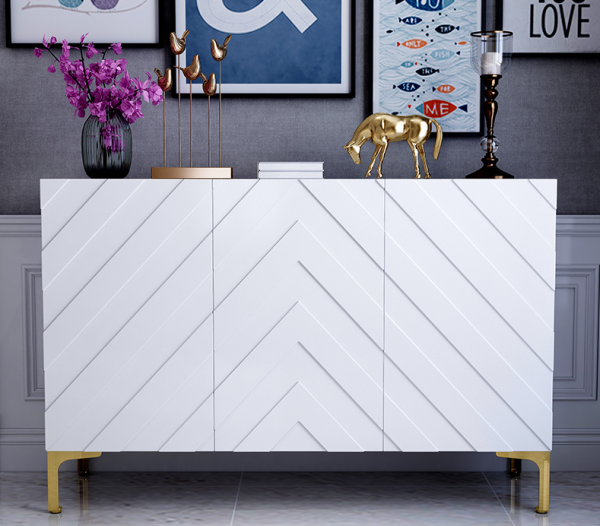 Modern Luxury Design Wooden Side Table white